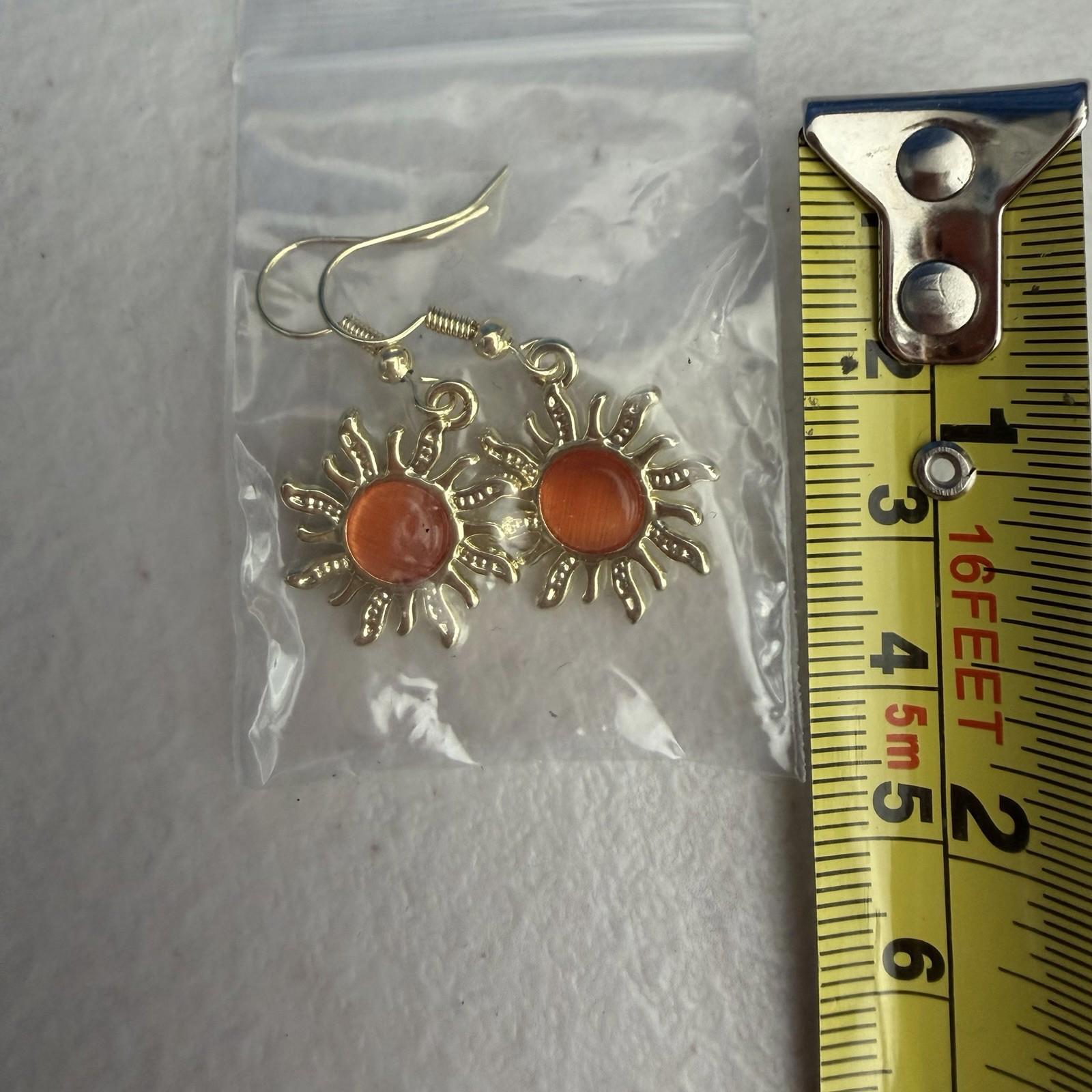 Vintage Sunflower Alloy Drop Dangle Earrings Crystal Sun Jewelry Gifts