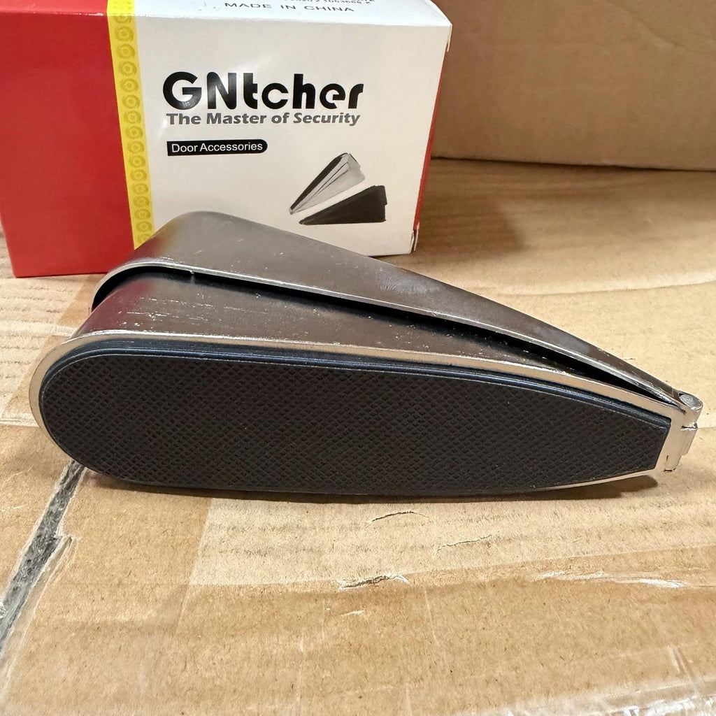 GNTcher Door Stop Wedge 2 Pack Heavy Duty Aluminum Security Door Stopper