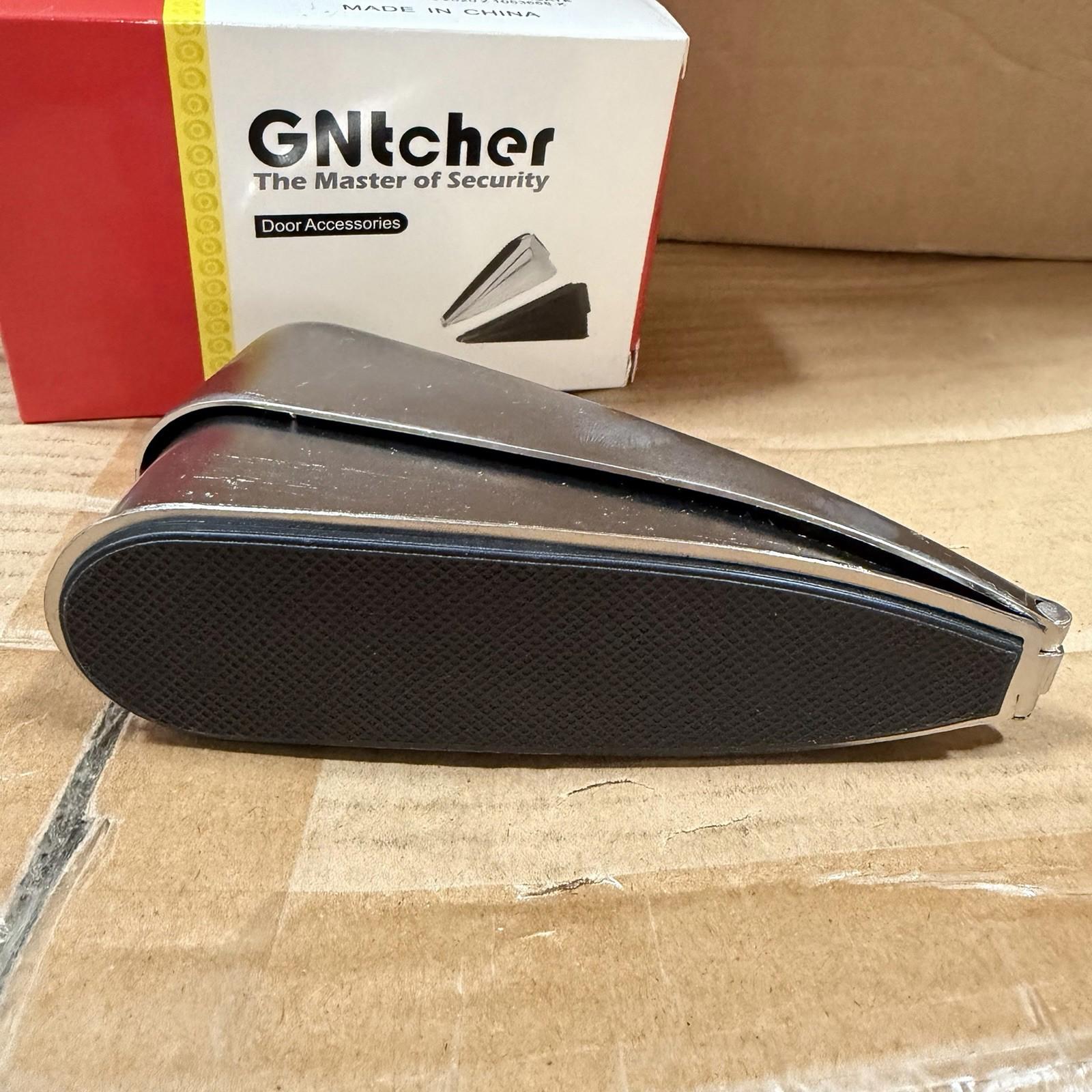 GNTcher Door Stop Wedge 2 Pack Heavy Duty Aluminum Security Door Stopper