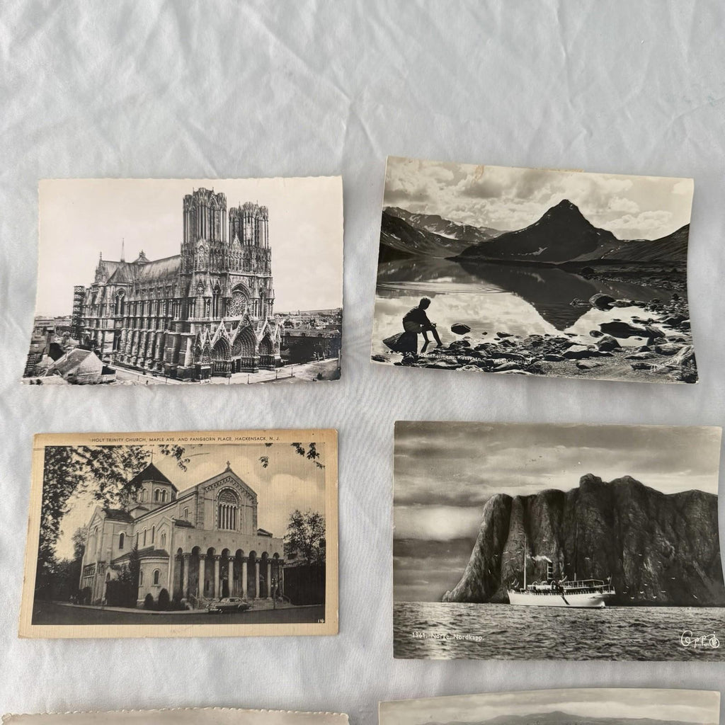 Vintage Postcards Lot 20 - Notre Dame Paris, Arc de Triomphe, Europe Travel