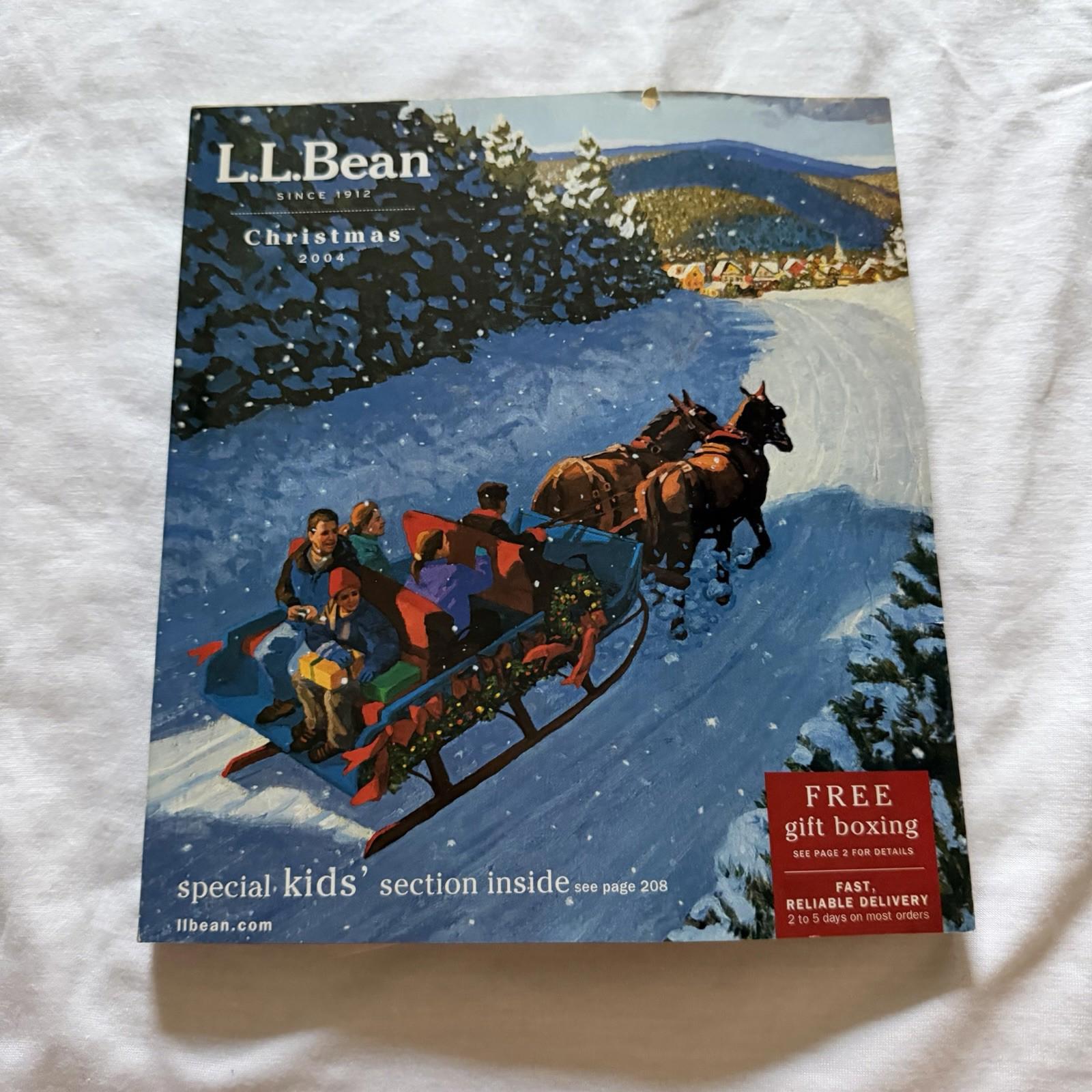 L.L.Bean Christmas 2004 Catalog – Vintage Holiday Wishbook Cover & Contents
