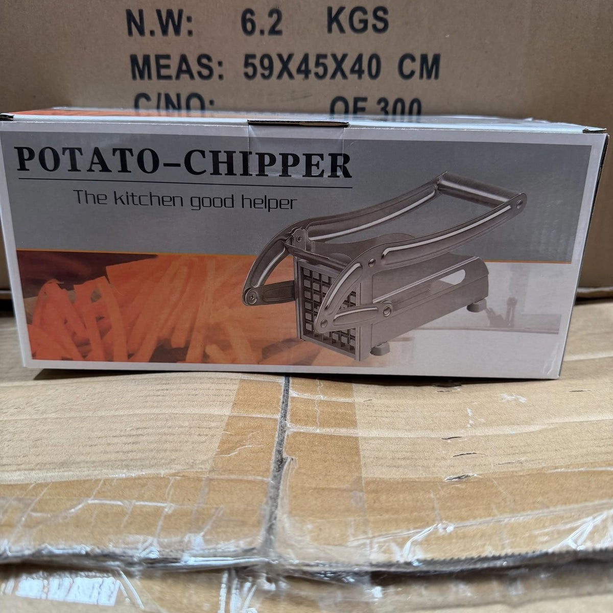 MD-808 Stainless Steel Potato Chipper - Easy French Fry & Veggie Slicer