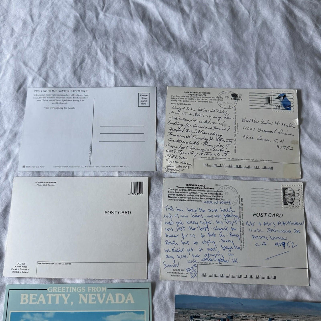 Vintage Postcard Collection - US Travel Scenes, Ghost Towns & Nature