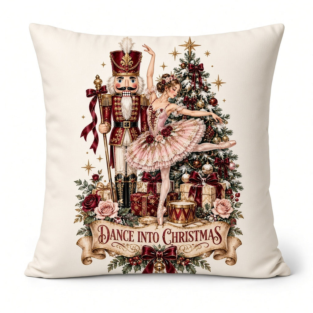 4pcs 10in Dance Into Christmas Nutcracker Ballerina DTF Transfer Ready to Press