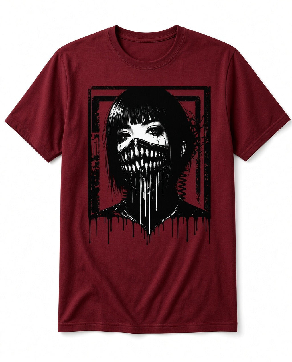 4PCS 10" DTF Transfers Dark Anime Mask Face Iron On Heat Press Shirt
