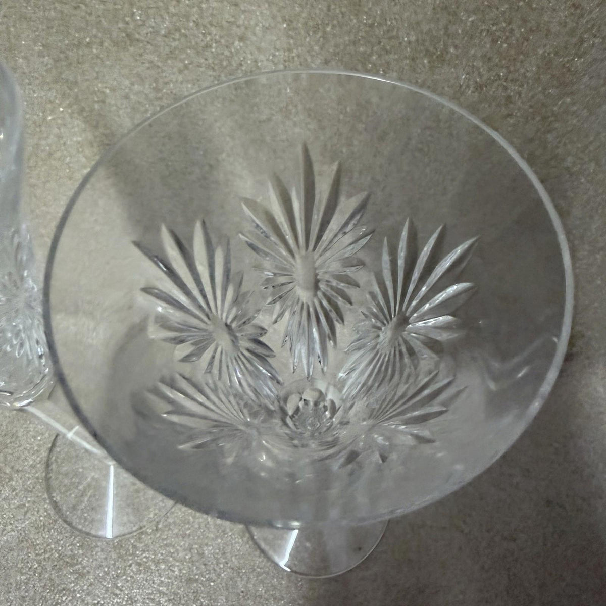 Pair of Waterford Crystal Millennium Collection “Health” Champagne Flutes 9 1/4”