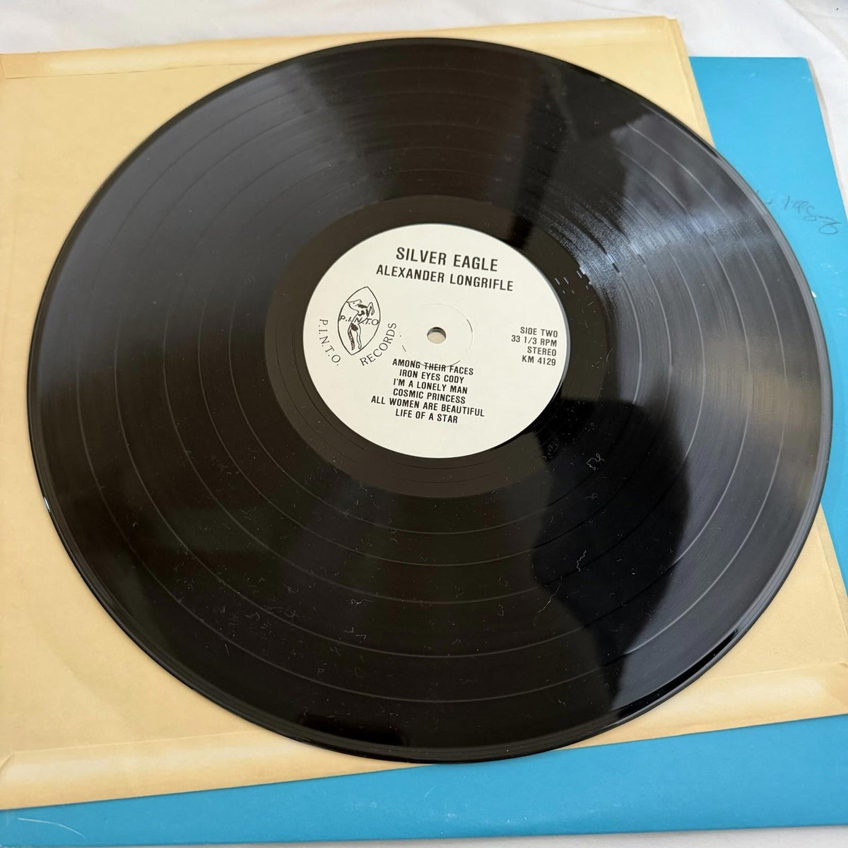 Alexander Longrifle – Silver Eagle Autographed P.I.N.T.O. Records (1979 LP)