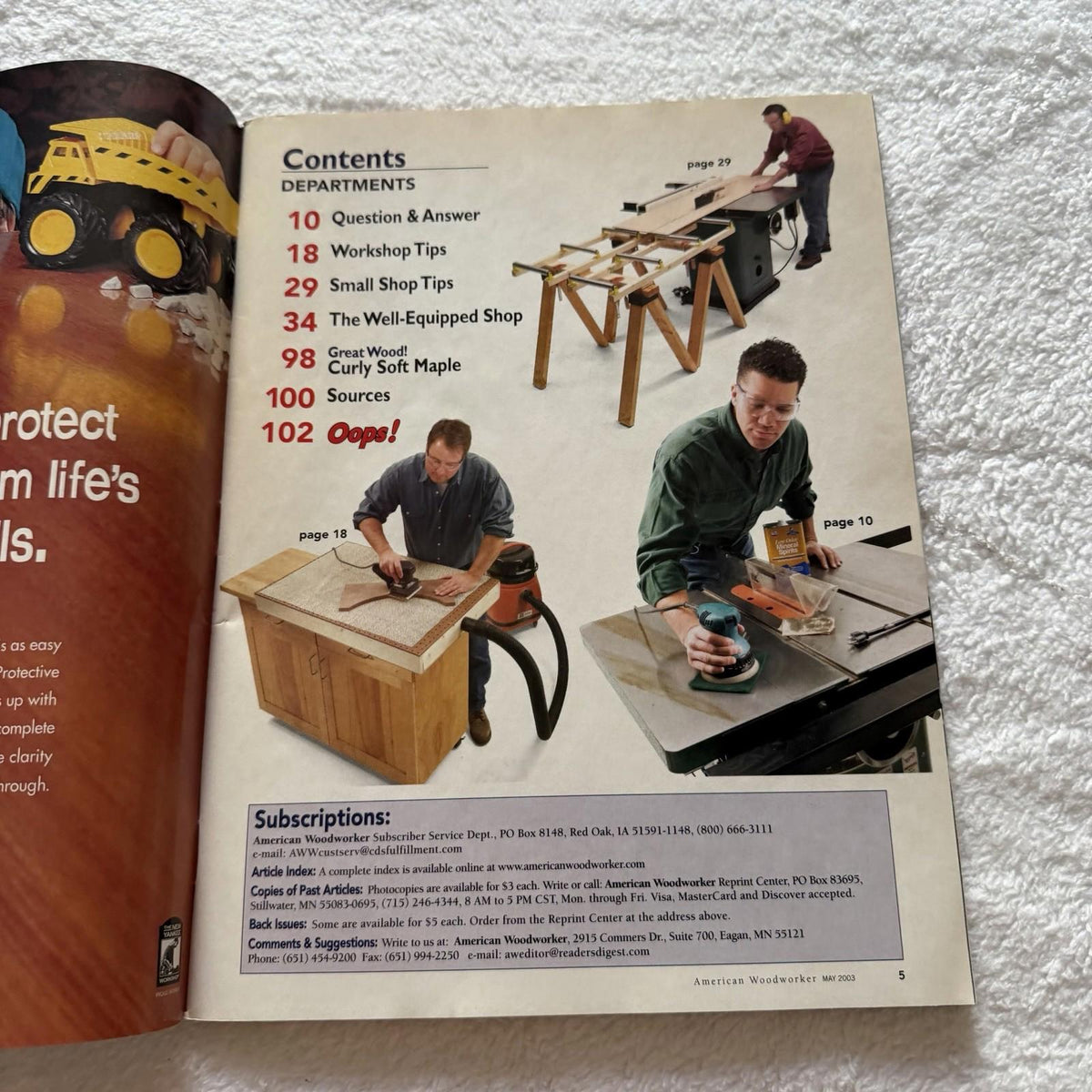 Vintage American Woodworker #100 May 2003 - Central Dust Collection