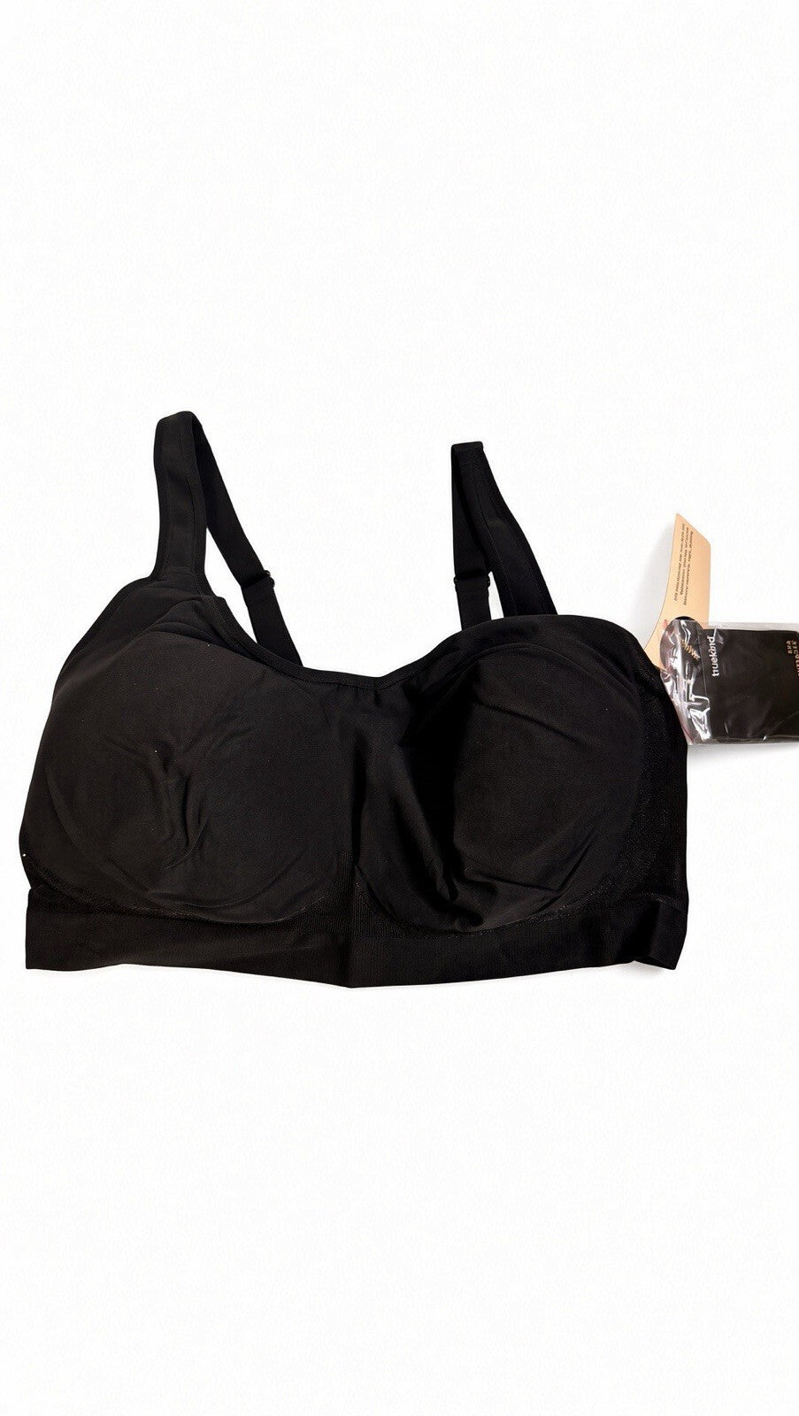 2 Pack Truekind Everyday Comfort Wireless Shaping Bra Black 2XL + Extenders NWT