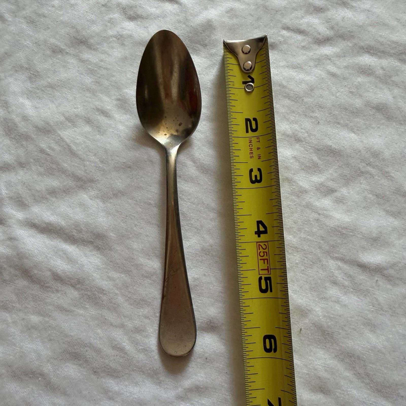 Vintage O.V.B. Solid Nickel Silver Teaspoon Free Shipping