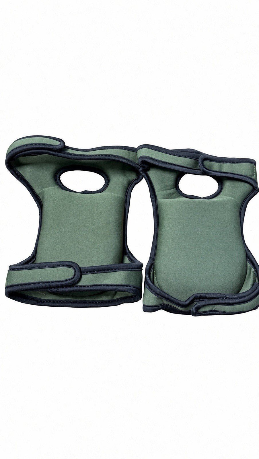 2 Pack Green Neoprene Knee Pads Garden Work Kneeling Pads Adjustable Pair