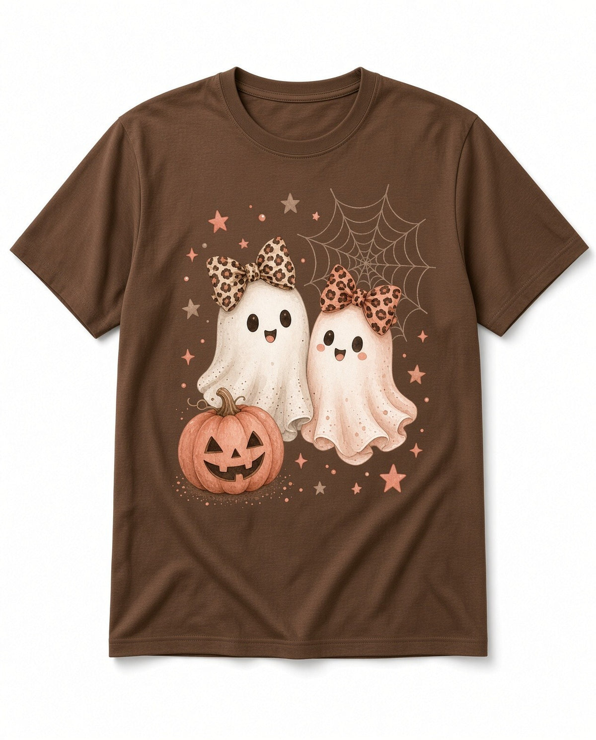 4pcs 10in Cute Ghosts Leopard Bow Pumpkin DTF Transfer