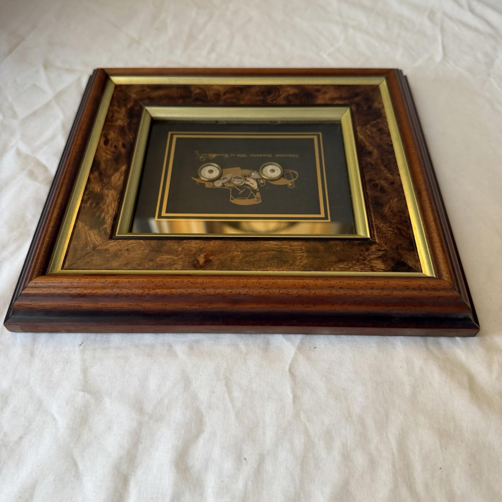 Ken Broadbent Chevrolet Roadster 1914 Clockwork Gear Collage Framed Steampunk