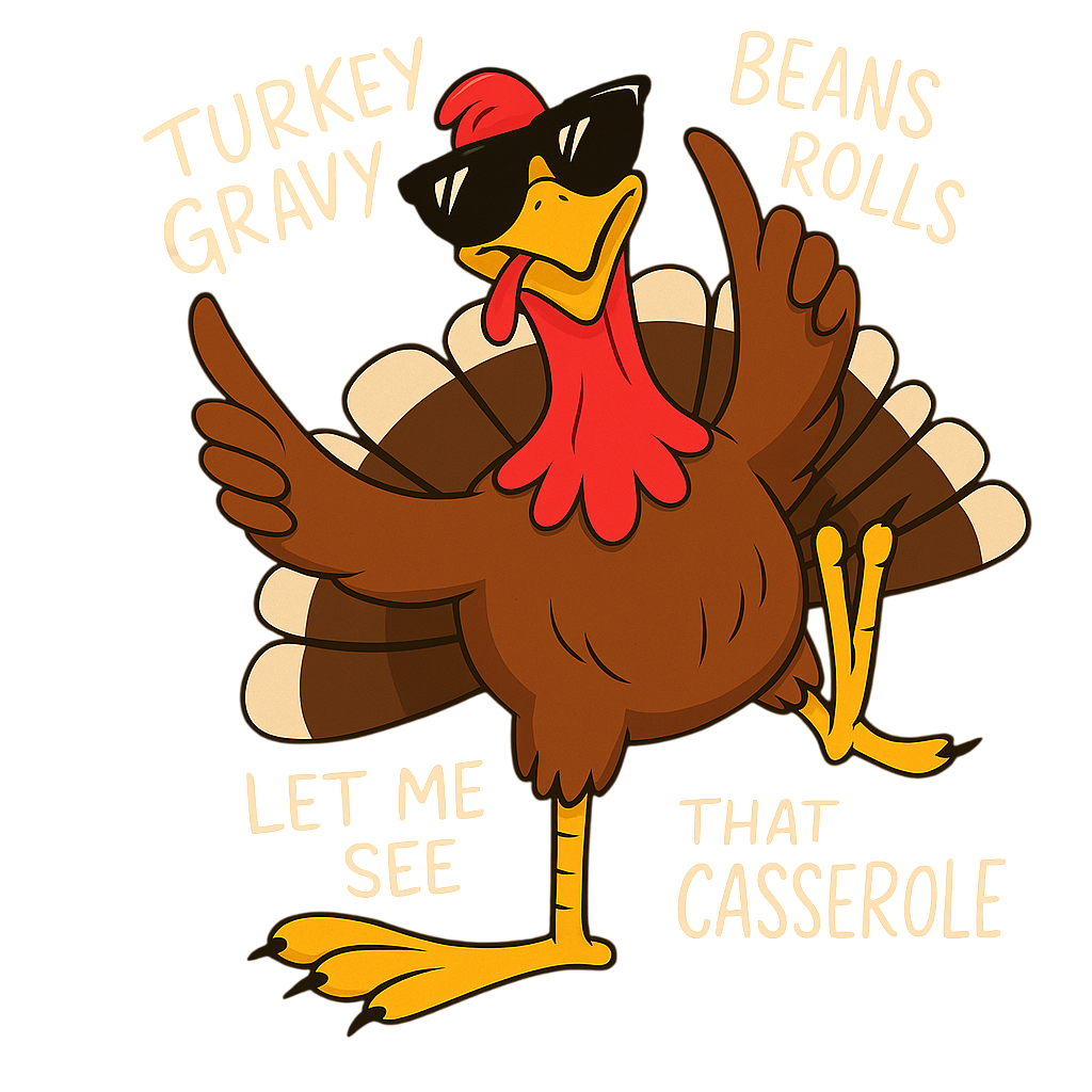 Funny Turkey Casserole Shirt Thanksgiving Food Humor Graphic Tee