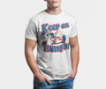 Keep on Trumpin' Trump T-Shirt – Funny MAGA Cartoon Graphic Tee for Men
