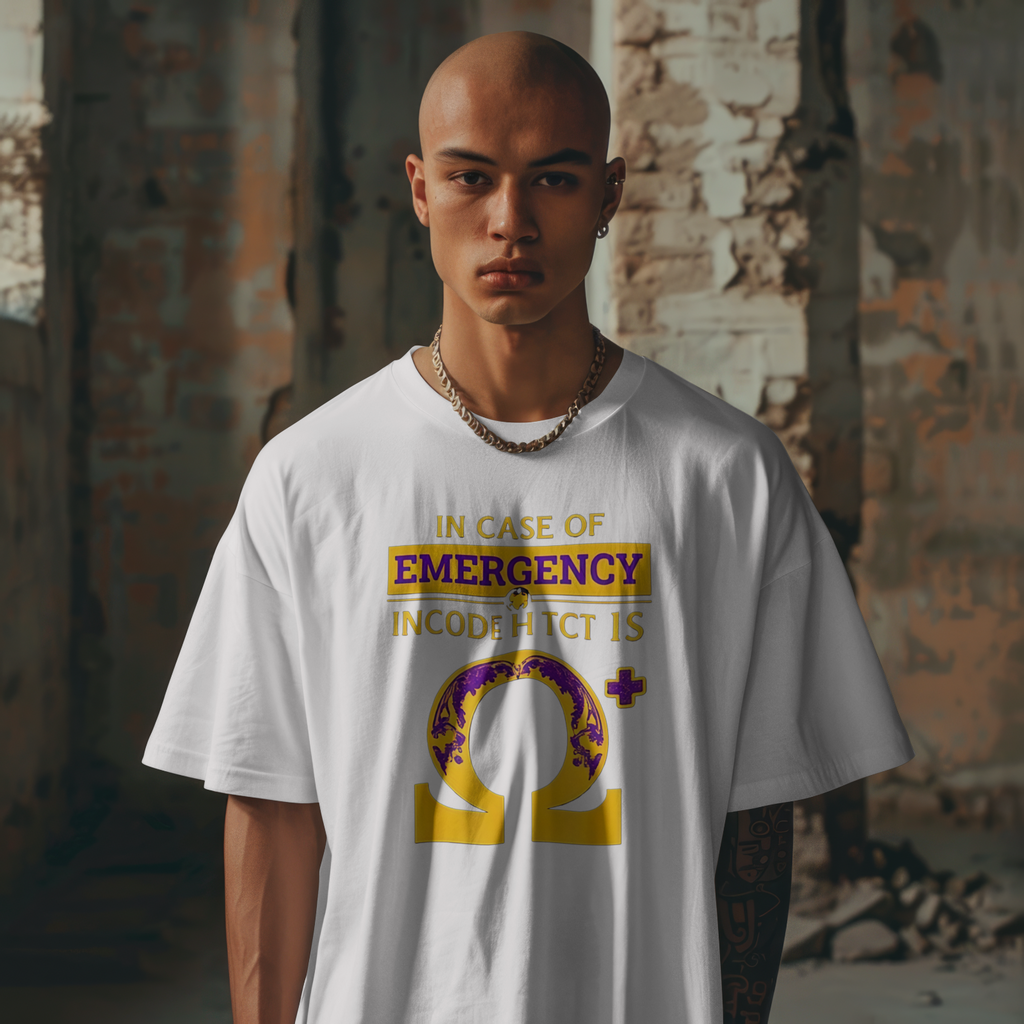 In Case of Emergency  Omega Funny Meme T-Shirt