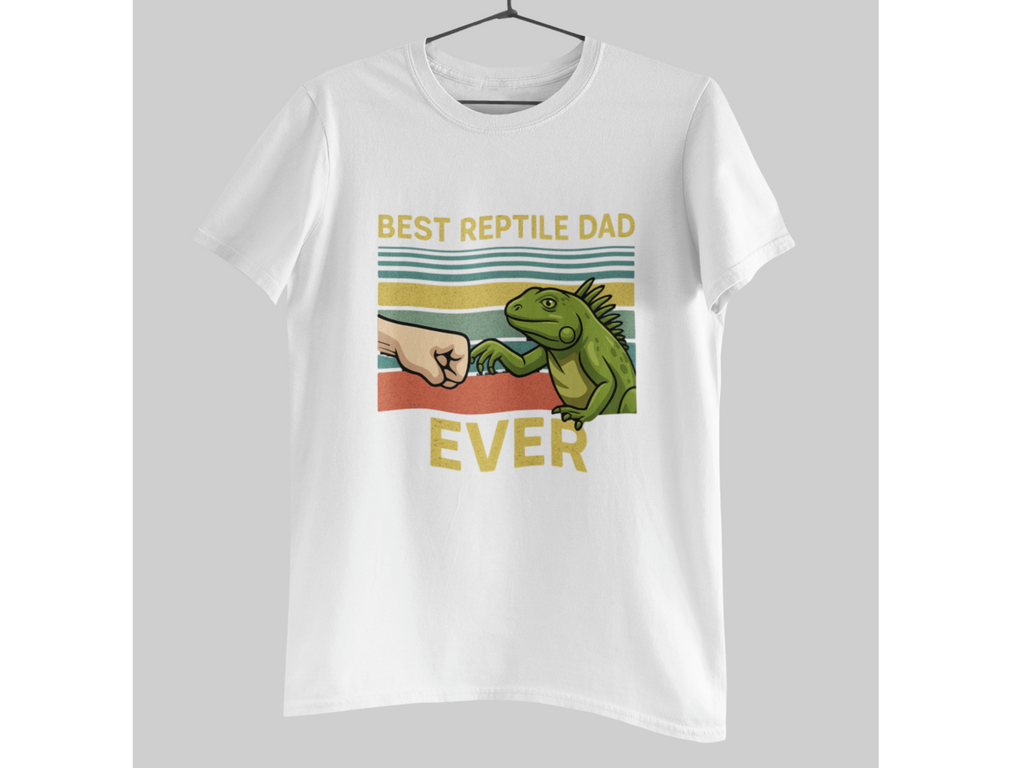 Best Reptile Dad Ever Shirt Iguana Lover Gift Lizard Pet Owner Tee