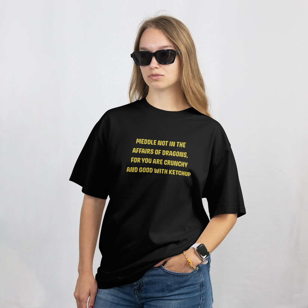 Do Not Meddle Dragons Shirt Fantasy Humor Geek T-Shirt