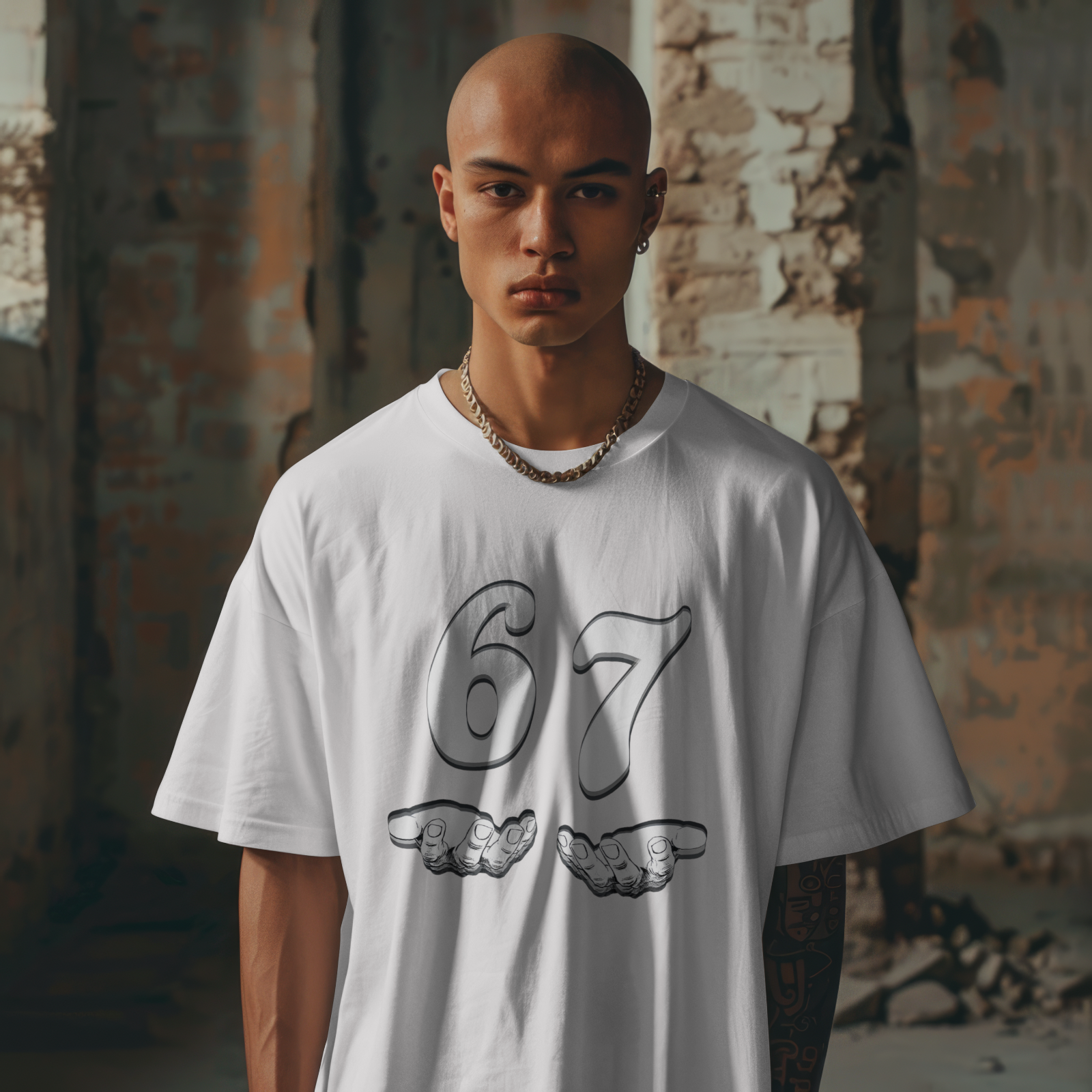 67 Angel Wings Meme Shirt Minimalist Funny Number Graphic T-Shirt