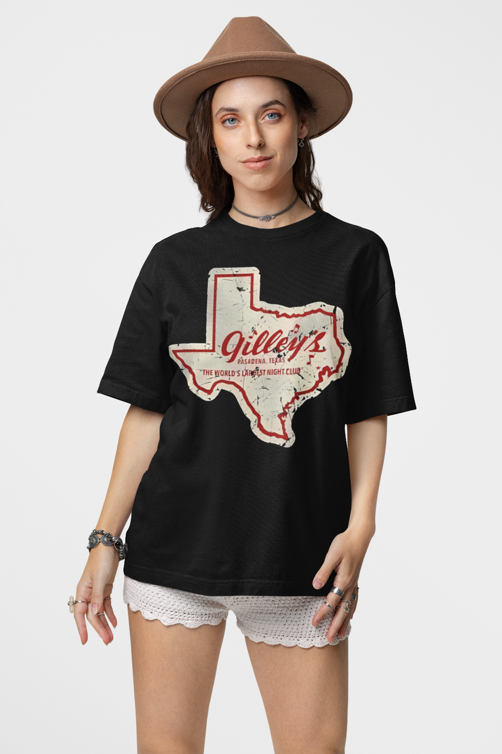 Gilley’s Texas Vintage Style Shirt Country Western Graphic Tee Unisex