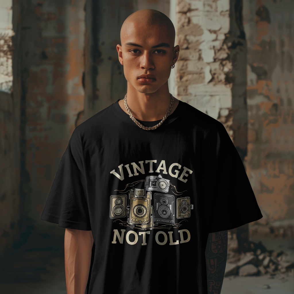 Vintage Not Old Shirt Retro Camera Photography Lover Tee