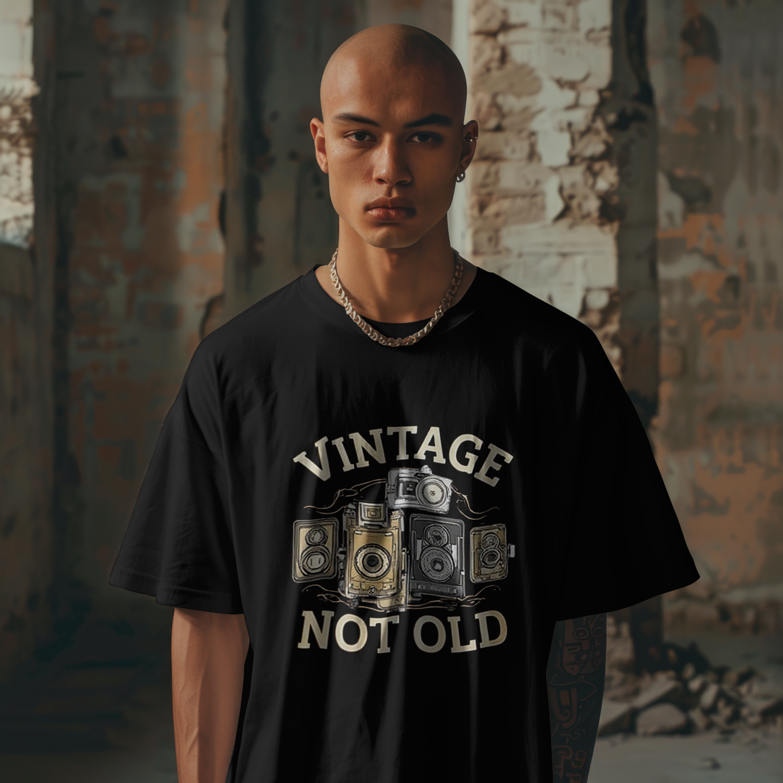 Vintage Not Old Shirt Retro Camera Photography Lover Tee
