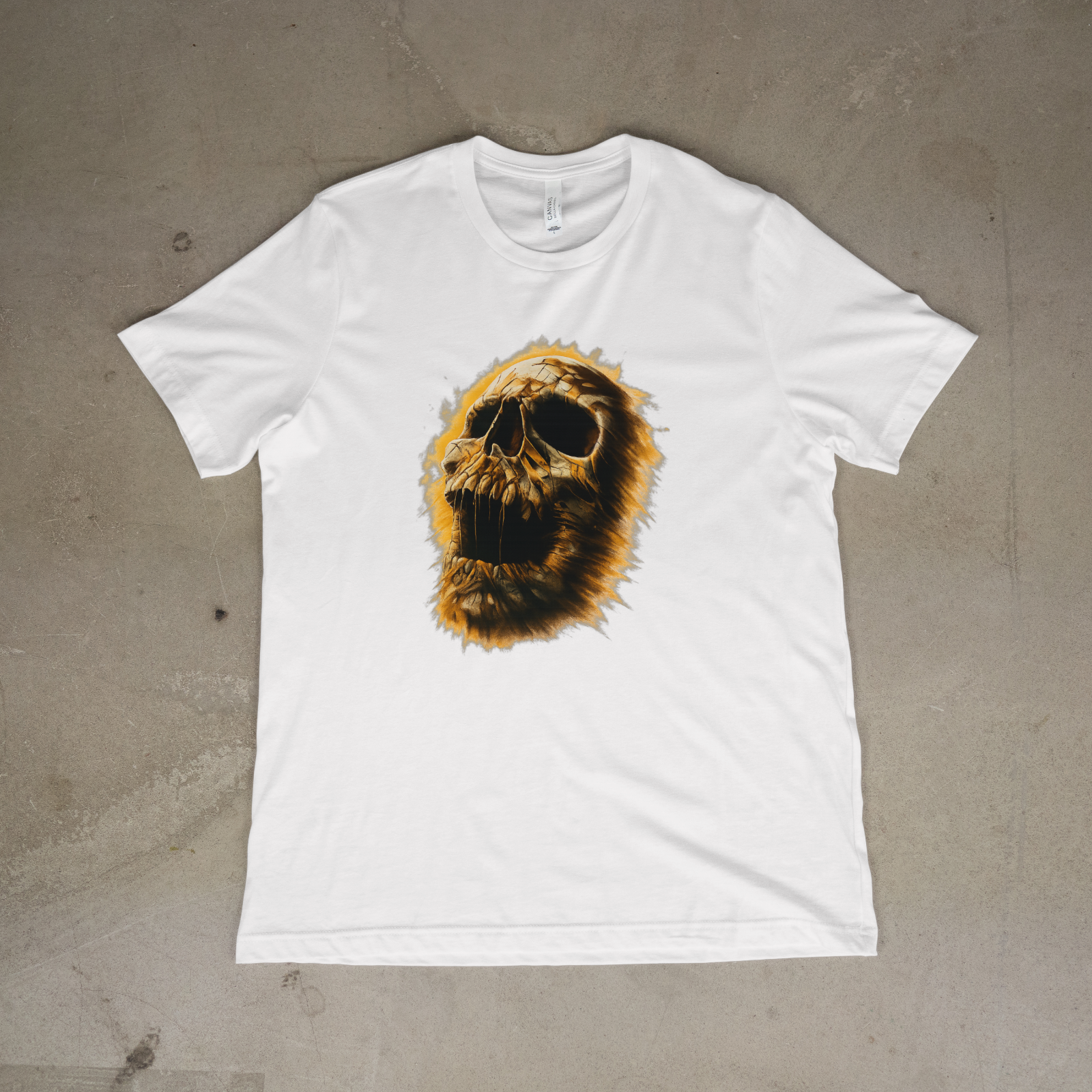 Vintage Skull Art T-Shirt Horror Grunge Graphic Tee Men Women Creepy Design