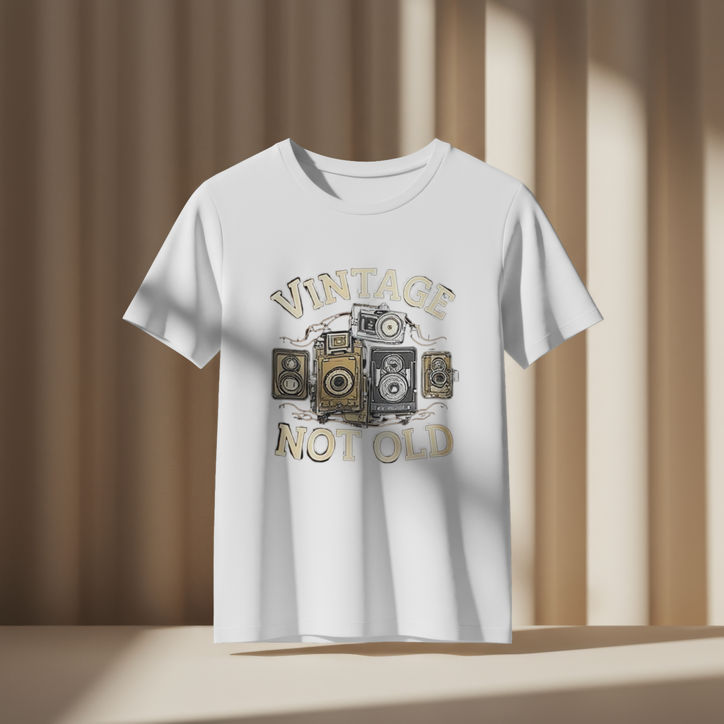 Vintage Not Old Shirt Retro Camera Photography Lover Tee