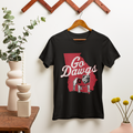 Go Dawgs Bulldog Georgia Football Fan Shirt Red Black Mascot Graphic Tee