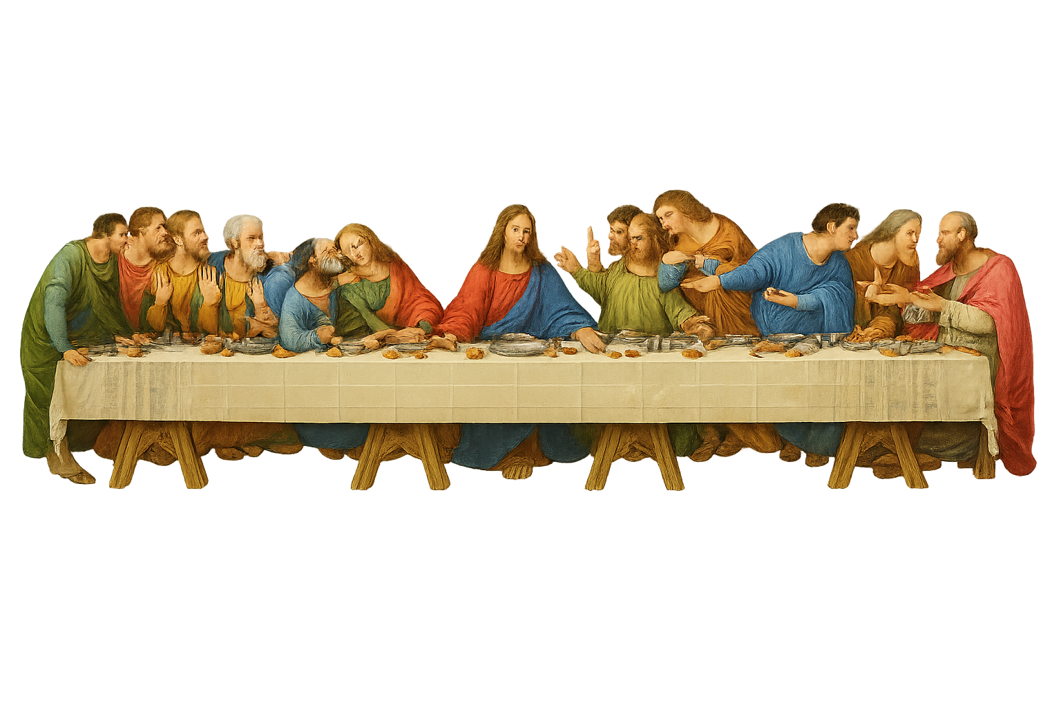 Last Supper Graphic Tee Vintage Renaissance Art Shirt Faith Inspired