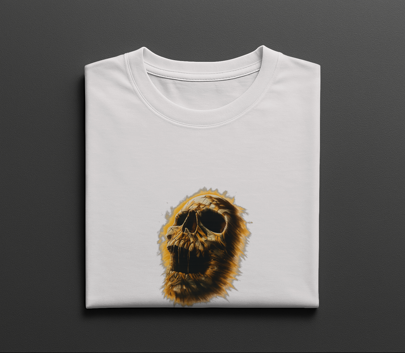 Vintage Skull Art T-Shirt Horror Grunge Graphic Tee Men Women Creepy Design