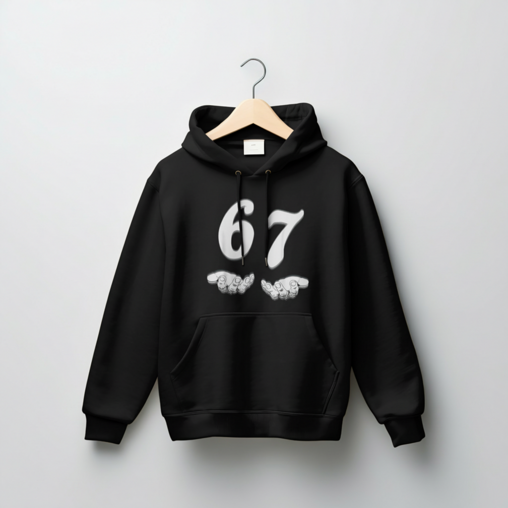 67 Angel Wings Meme Shirt Minimalist Funny Number Graphic T-Shirt