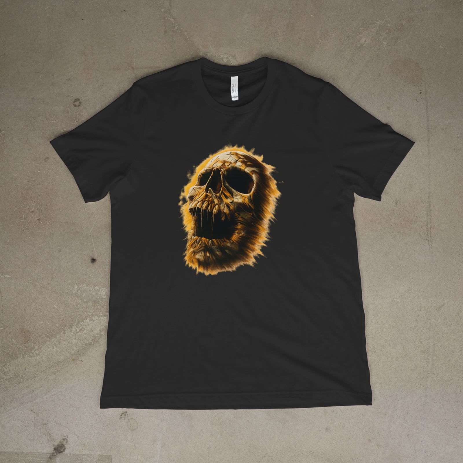 Vintage Skull Art T-Shirt Horror Grunge Graphic Tee Men Women Creepy Design