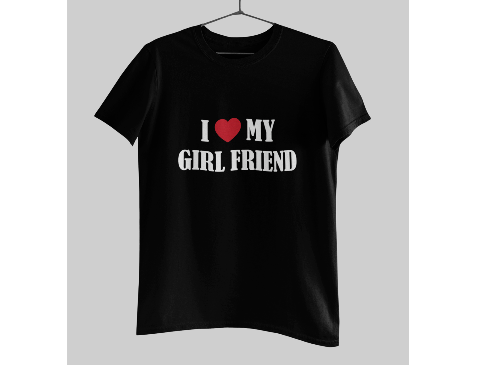 I Love My Girlfriend Shirt Cute Heart Graphic Romantic Gift for Boyfriend