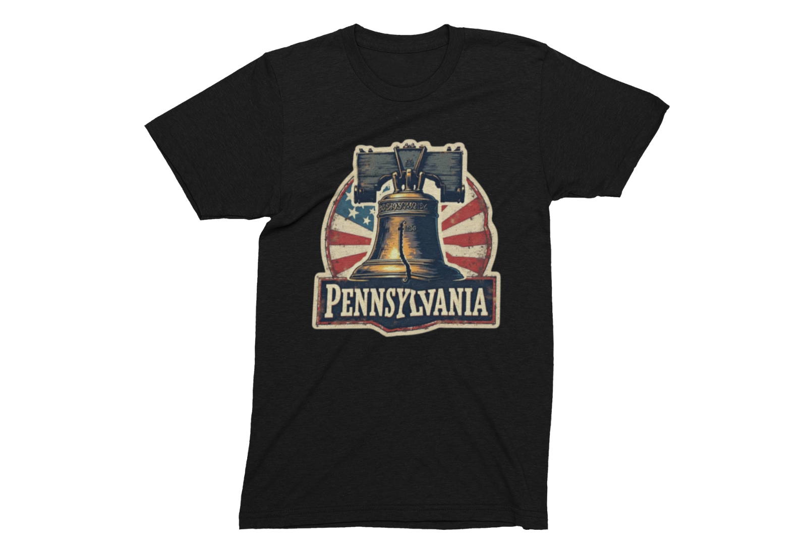 Pennsylvania Liberty Bell T-Shirt – Vintage Patriotic Keystone State Graphic Tee