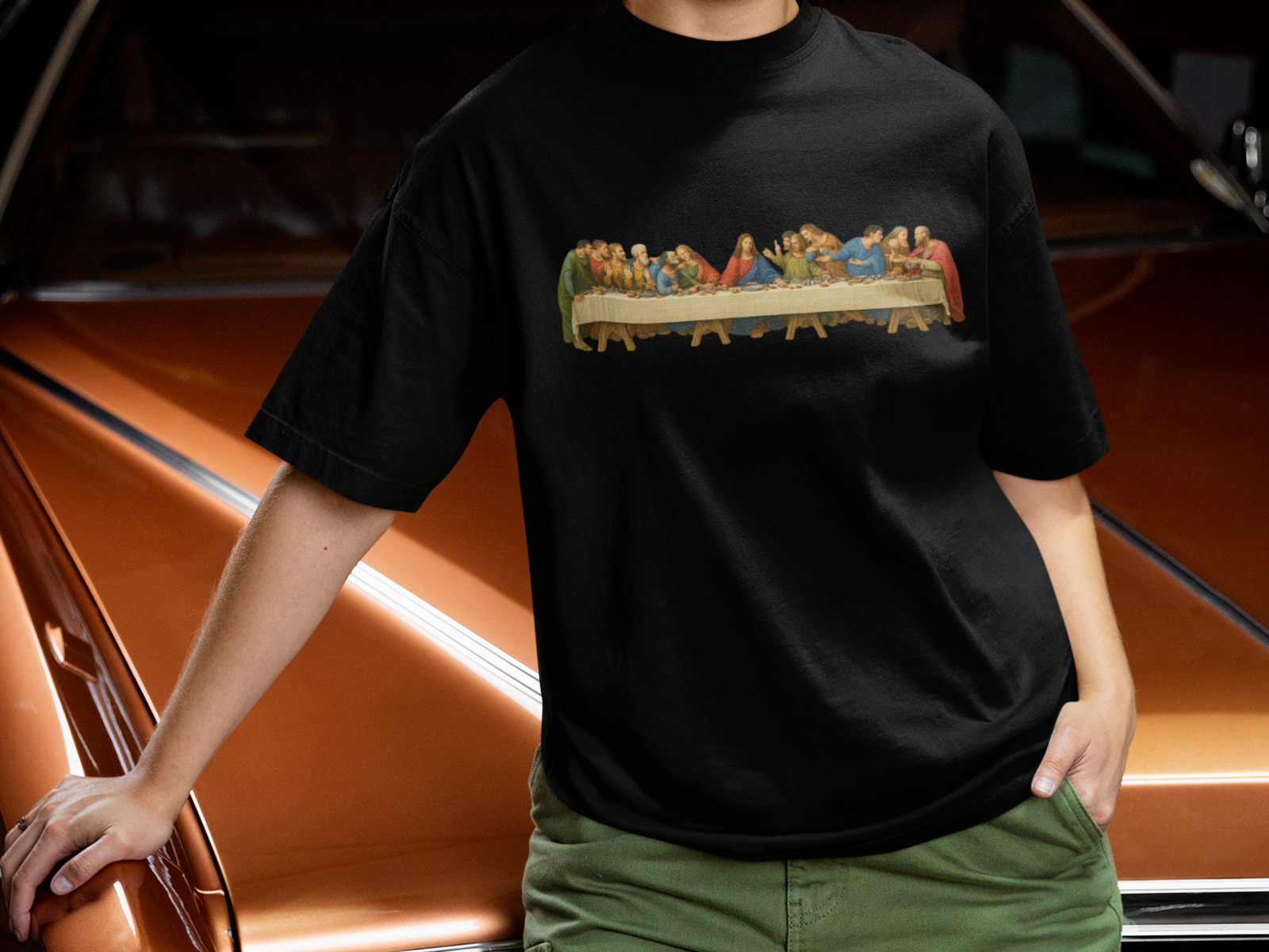 Last Supper Graphic Tee Vintage Renaissance Art Shirt Faith Inspired