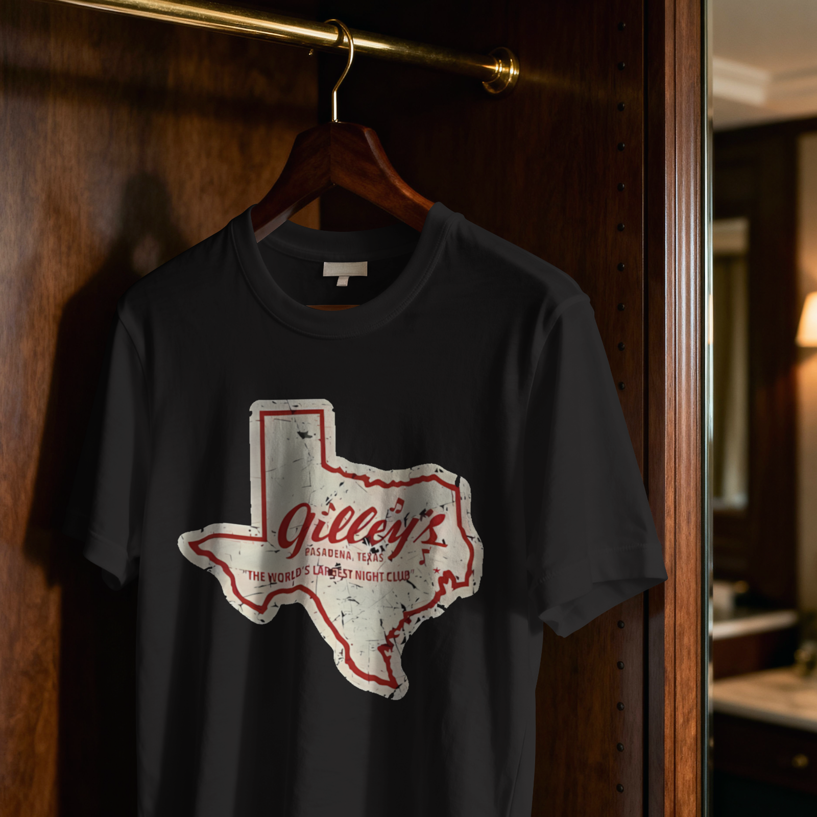 Gilley’s Texas Vintage Style Shirt Country Western Graphic Tee Unisex