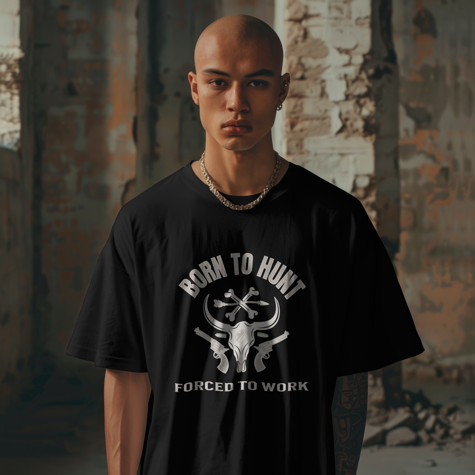 Born to Hunt Shirt Forced to Work Hunting Humor Tee