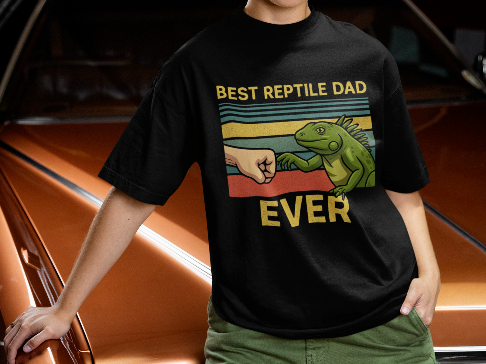 Best Reptile Dad Ever Shirt Iguana Lover Gift Lizard Pet Owner Tee