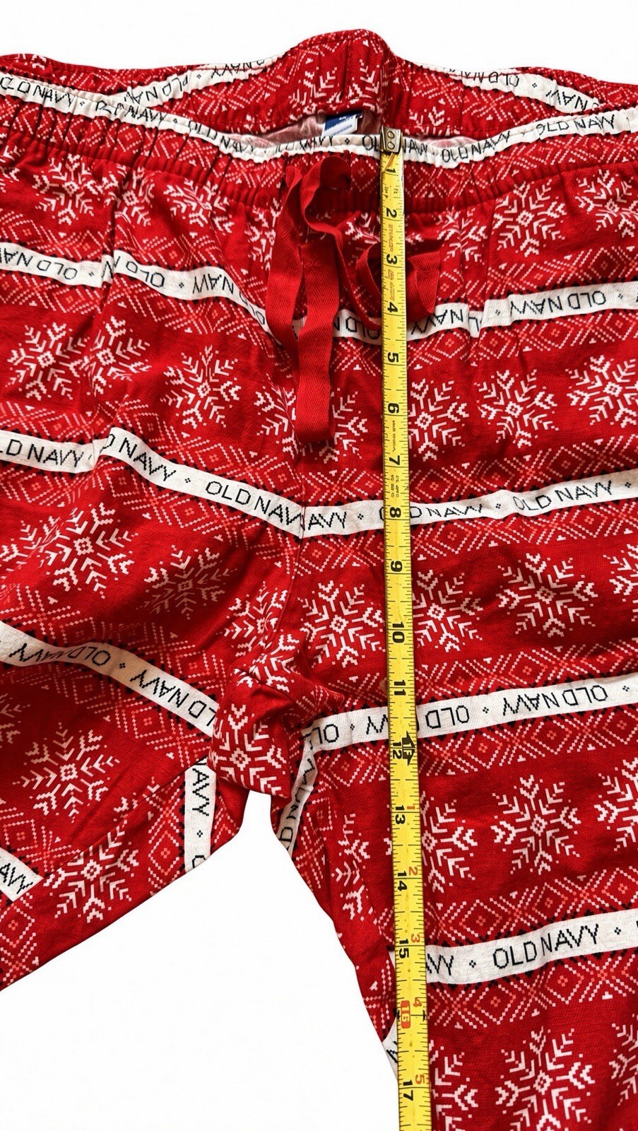 Old Navy Women’s XL Red Snowflake Fair Isle Christmas Pajama Pants Holiday NWT