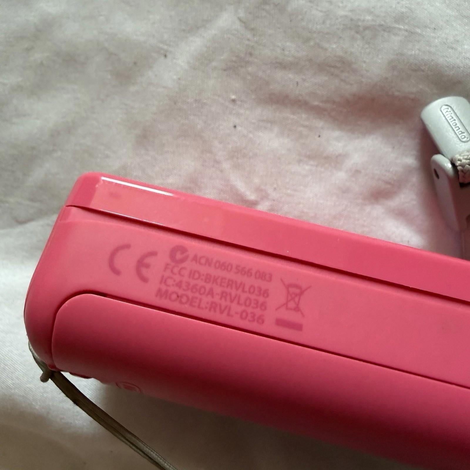 Pink Wii Remote MotionPlus RVL-036 Wiimote Controller Nintendo
