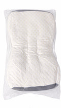 2 Pack Quilted Bed Pillows White Gold Pattern Gray Mesh Cooling Sleep Pillow Set