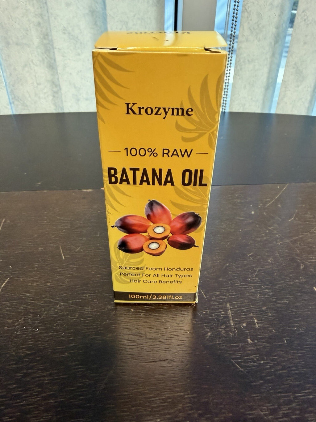 Krozyme 100% Raw Batana Oil 100ml Honduras - Pure Hair Growth & Scalp Care