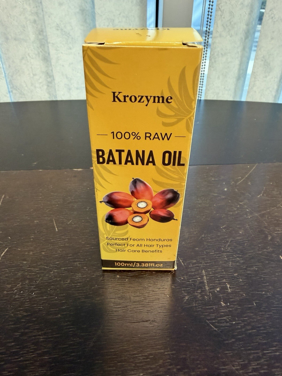 Krozyme 100% Raw Batana Oil 100ml Honduras - Pure Hair Growth & Scalp Care