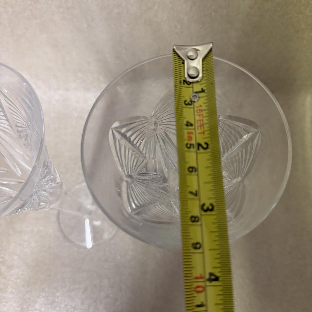 Pair of Waterford Crystal Millennium “Happiness” Champagne Toasting Flute 9 1/4”