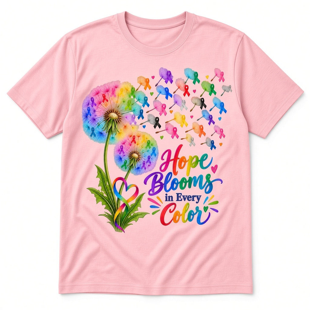 4PCS DTF Transfer Hope Blooms Every Color Dandelion Ribbon 10in Iron On