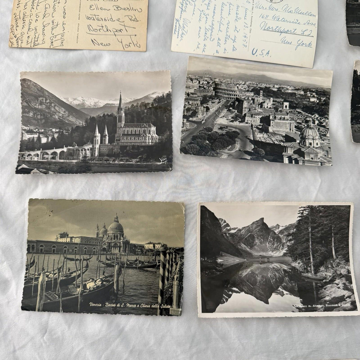 Vintage Postcards Lot 20 - Notre Dame Paris, Arc de Triomphe, Europe Travel