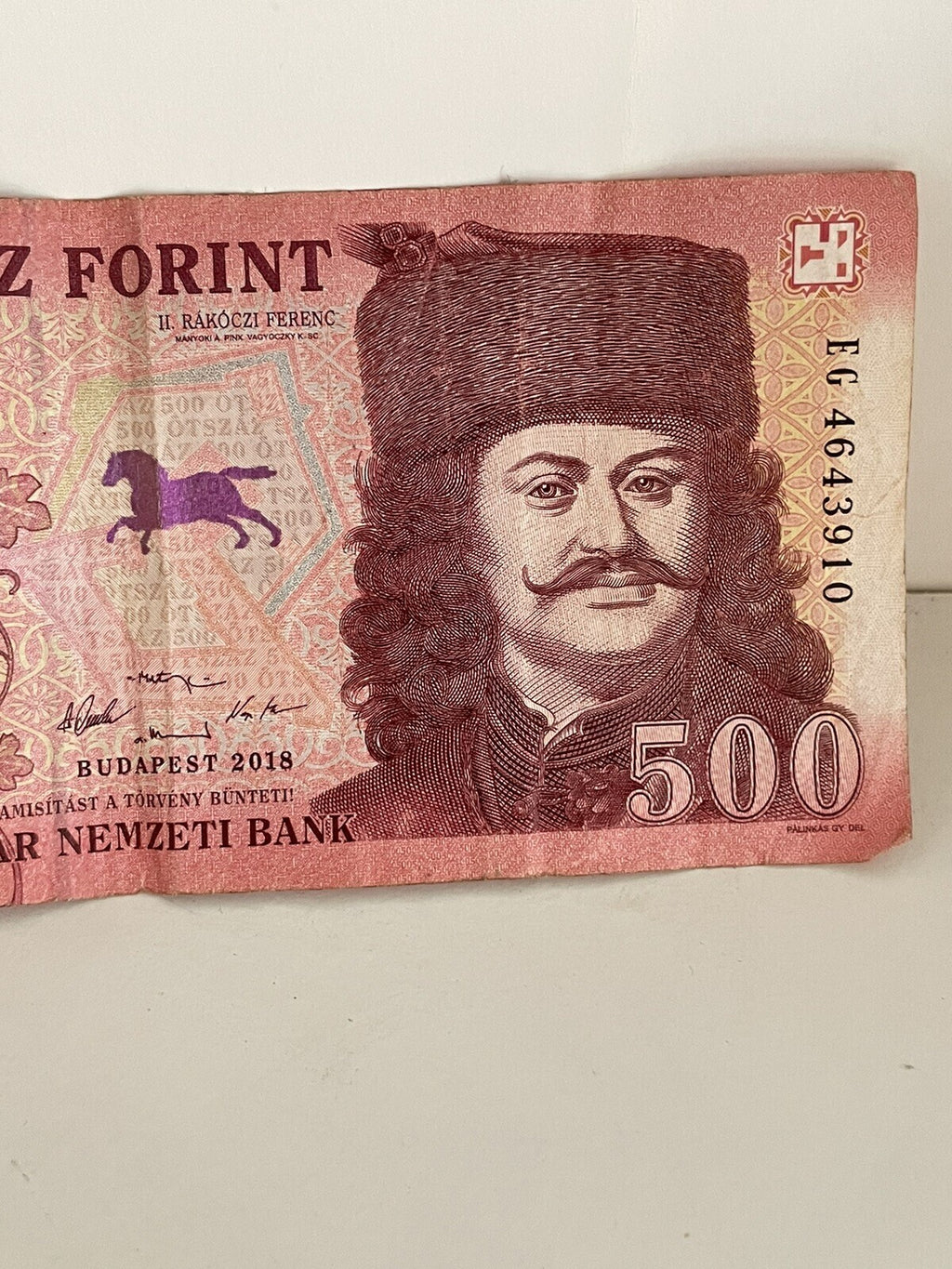 UNC Hungarian Banknote 500 HUF Forint 500Ft Hungary 2018 Uncirculated