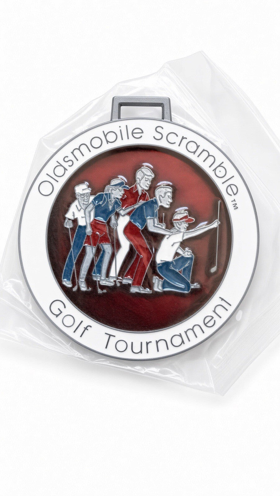 Oldsmobile Scramble Golf Tournament Medal Medallion Vintage Golfing Collectible