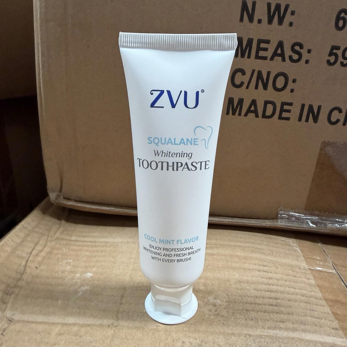 ZVU Squalane Whitening Toothpaste Cool Mint - 3 Pack Professional Formula